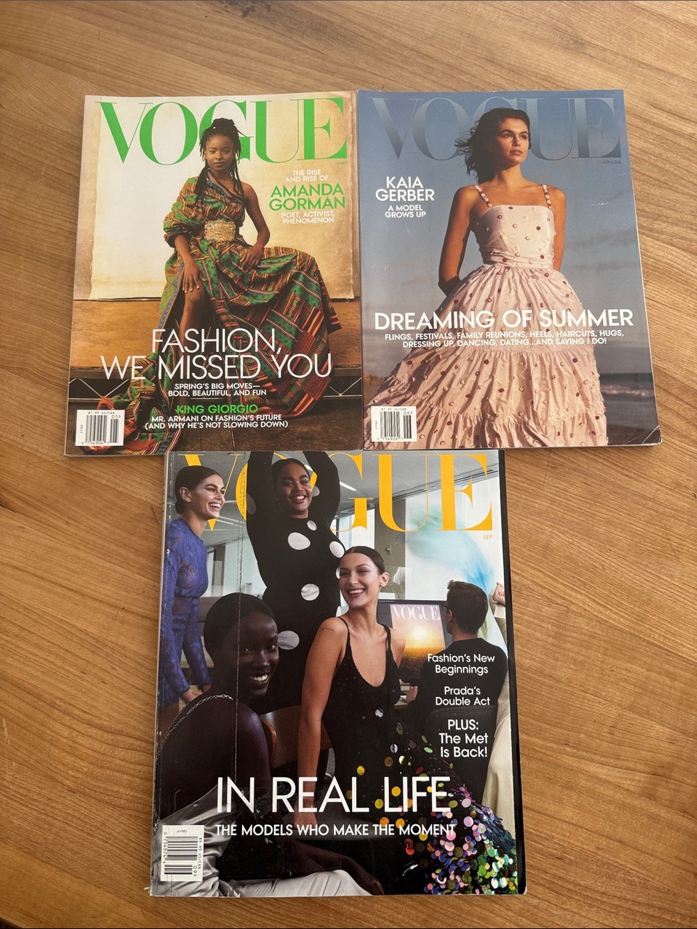 Vogue Magazines - Amanda Gorman, Kaia Gerber